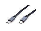 ROLINE USB 2.0 Aufrollbares Kabel, C-C ST/ST, schwarz, 1,2 m