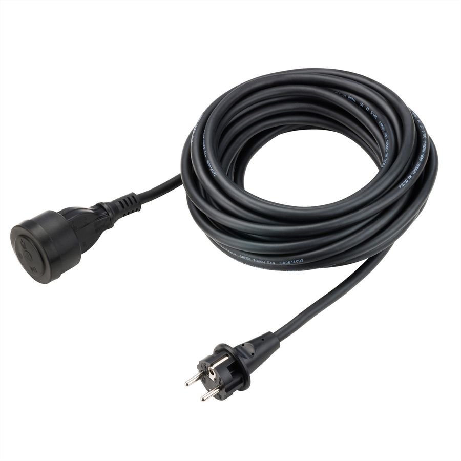 BACHMANN Extension 3G1,5mm², H07RN-F Gummi/Neopren Schutzkontakt, schwarz, 10 m