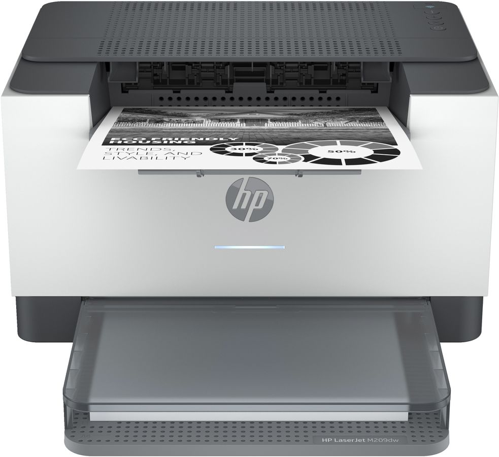 HP LaserJet LaserJetM209dw, Schwarzweiß, Drucker für Home und Home Office, Drucken, Beidseitiger Druck, Kompakte Größe; Energieeffizient; Dual-Band Wi-Fi