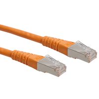 ROLINE Patchkabel Cat.6 (Class E) S/FTP (PiMF), orange, 15 m