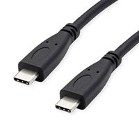 ROLINE GREEN USB 3.2 Gen 2 Kabel, USB C-C, ST/ST, 4K UHD-1, 10Gbit/s, Emark, 100W, schwarz, 0,5 m