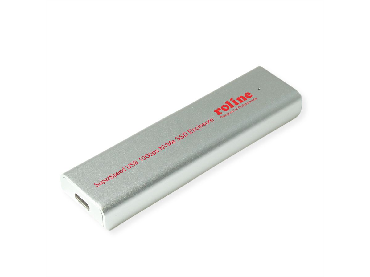 ROLINE Externes SSD-Gehäuse, M.2, NVMe zu USB 3.2 Gen 2 Typ C