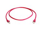 TELEGÄRTNER Patchkabel S/FTP Cat.6A 10/100/1000BT, crossover, rot, 2 m