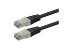 ROLINE Patchkabel Cat.6 (Class E), PoE, S/FTP (PiMF), schwarz, 0,5 m