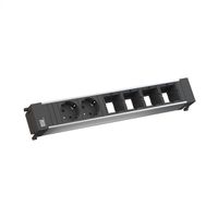 BACHMANN POWER FRAME Large 2x Schutzkontakt 4x ABD