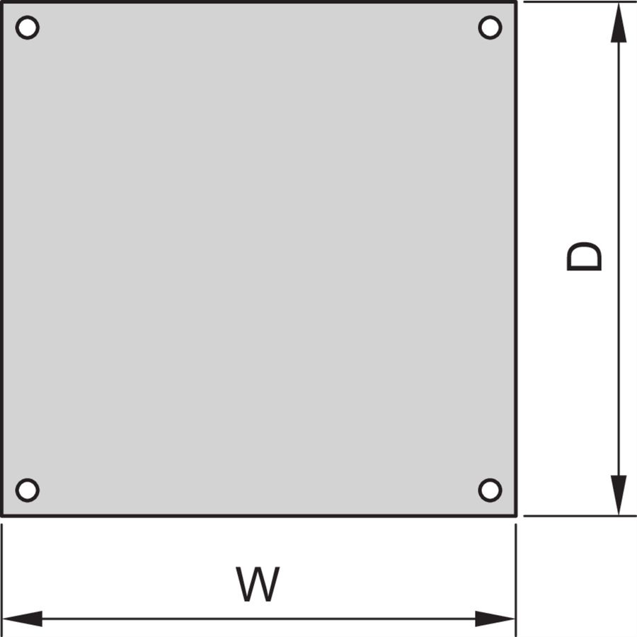 SCHROFF Dach, einliegend, RAL 7030 - DACH EINLIEG.800B 800T 7021