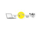 ROLINE Kabeladapter RJ45 Buchse zu Terminalblock, (Drucktasten), 30 cm