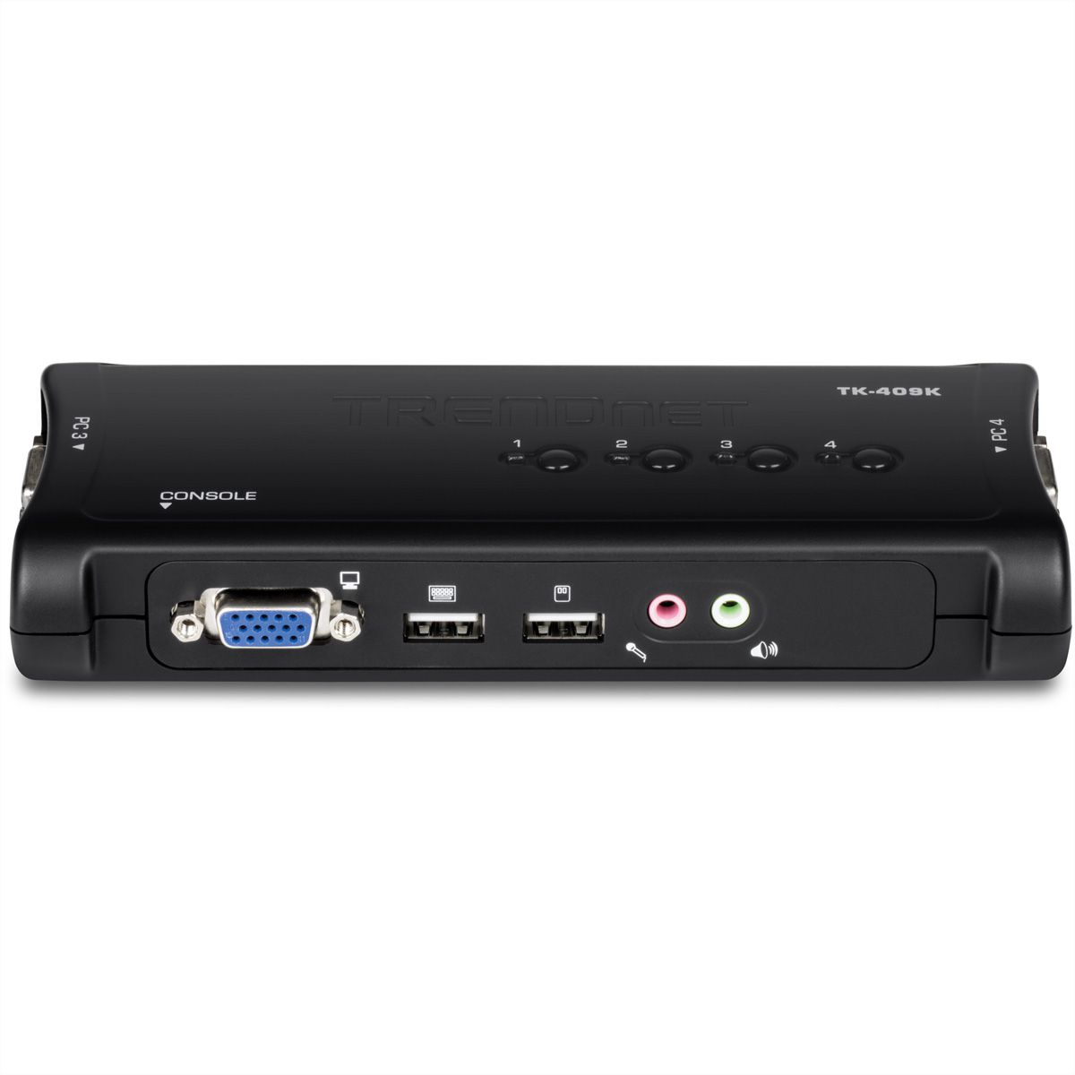 TRENDnet TK-409K KVM Switch 4-Port USB Kit mit Audio