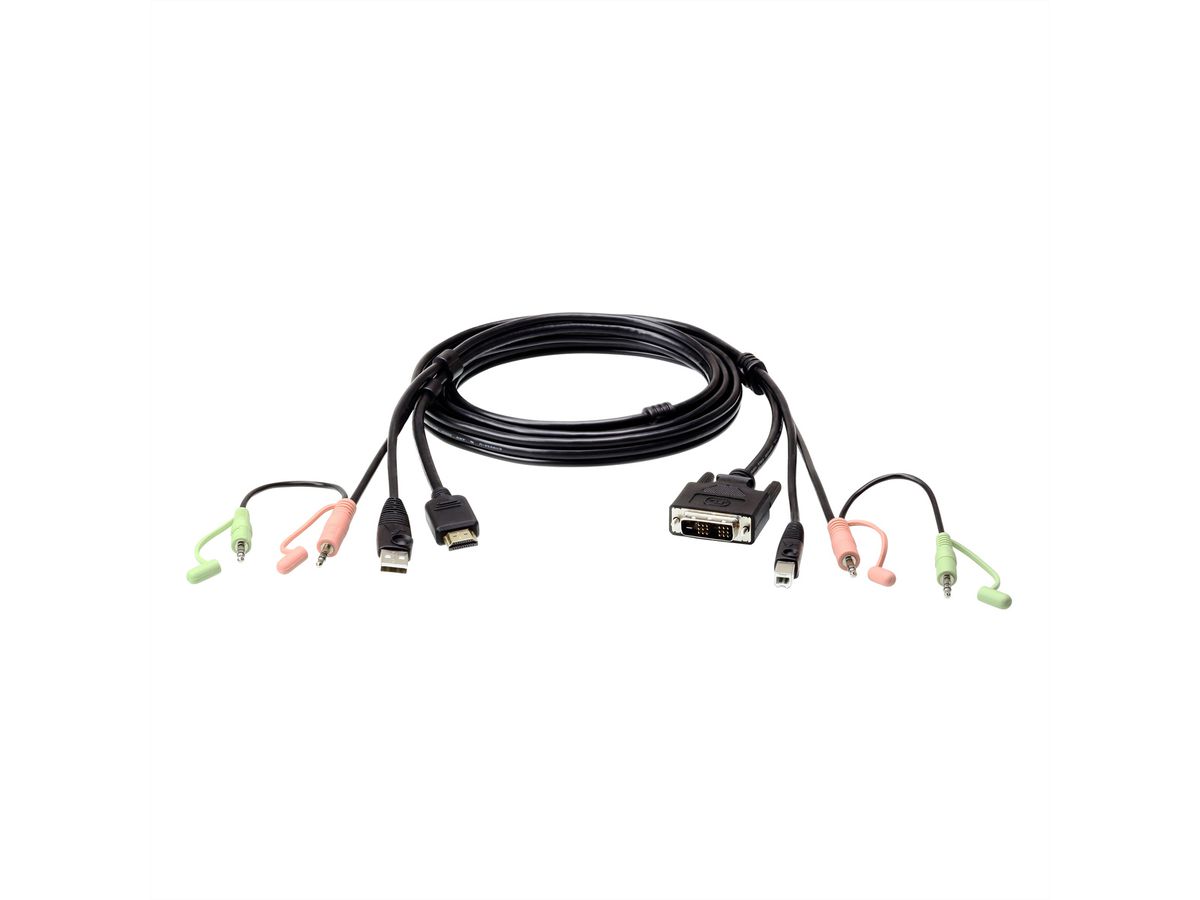 ATEN 2L-7D02DH USB HDMI auf DVI-D KVM Kabel Set