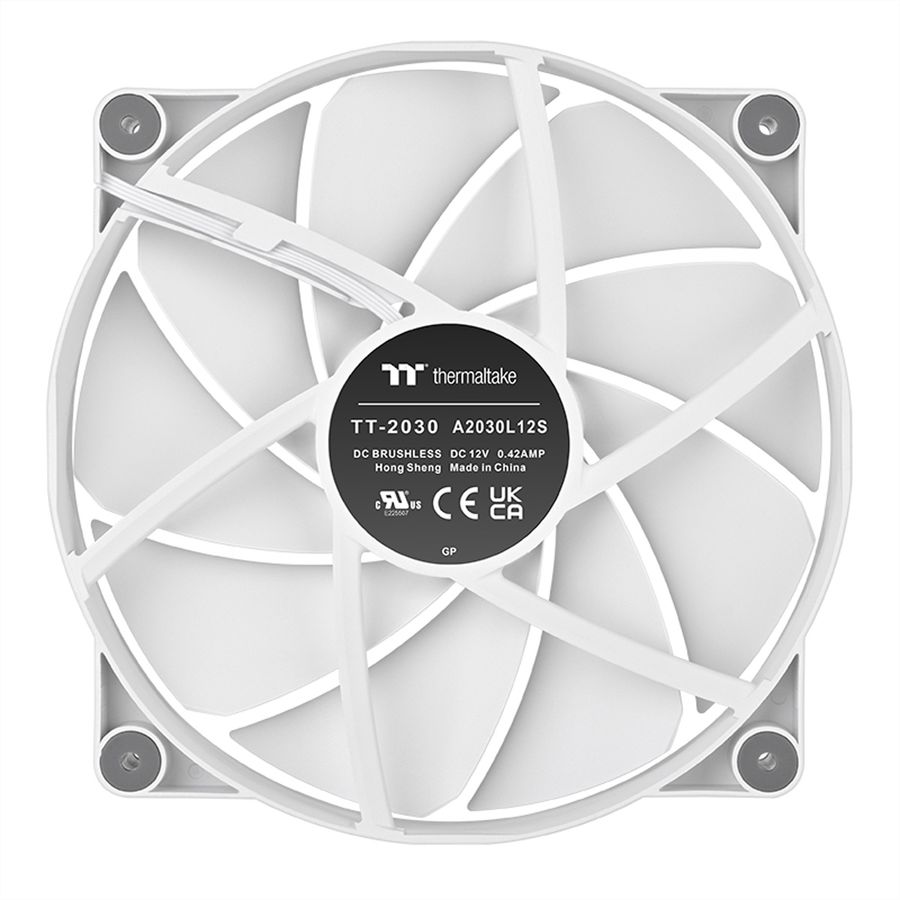 Thermaltake CT200 PWM 200mm Gehäuselüfter, weiß