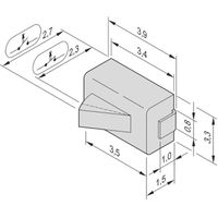 SCHROFF Mikroschalter, Schliesser, für AdvancedMC-Carrier (Compact- und Full-size-Module) - MIKROSCHALT.CARRIER NO 10STK