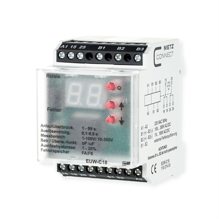 METZ CONNECT EUW-C18 230 V AC Strom-/Spannungsüberwachung