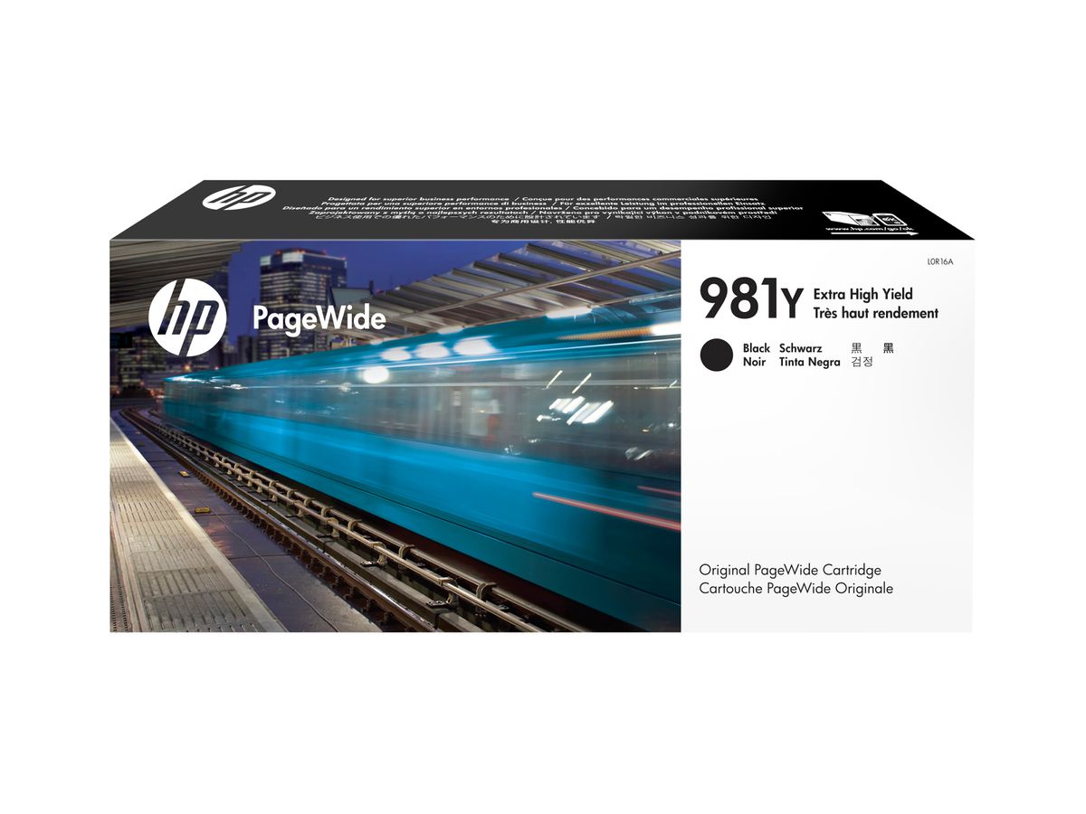 HP 981Y Schwarz Original PageWide Druckerpatrone mit sehr hoher Reichweite