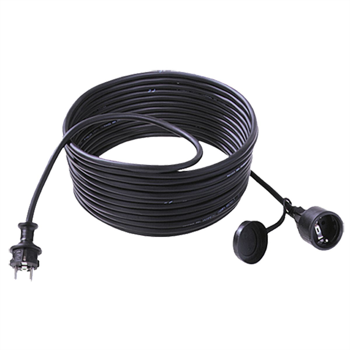 BACHMANN Extension 3G1,5mm² , H07RN-F Gummi/Neopren Schutzkontakt, schwarz, 25 m