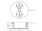 BACHMANN TWIST 2x Schutzkontakt, Aderendhülsen, Schutzkontaktmontagestecker, schwarz, 2 m