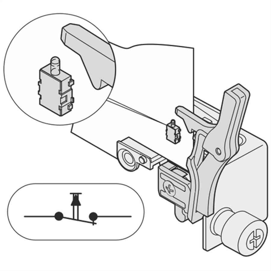 SCHROFF Mikroschalter für Carrier (Mid-size-AdvancedMC-Module) - MICRO SCHALTER SDS002 10STK