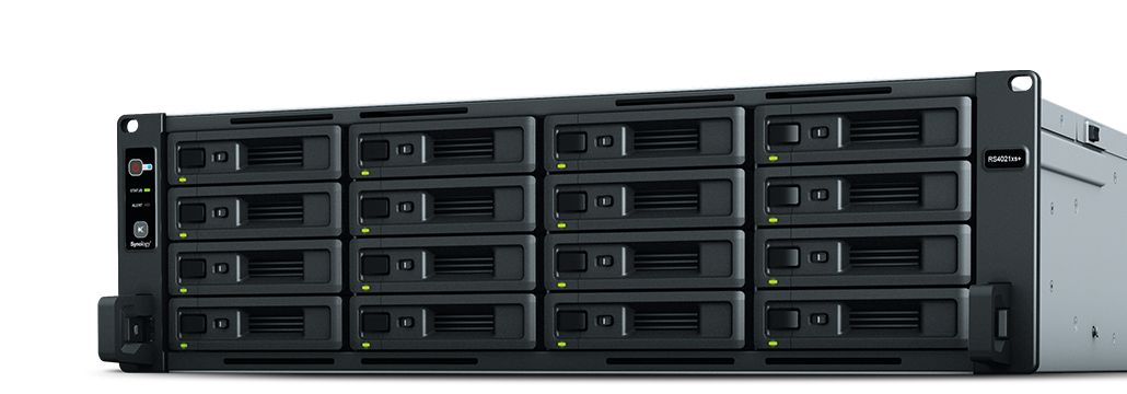Synology RackStation RS4021XS+ NAS & Speicherserver Rack (3U) Eingebauter Ethernet-Anschluss Schwarz D-1541