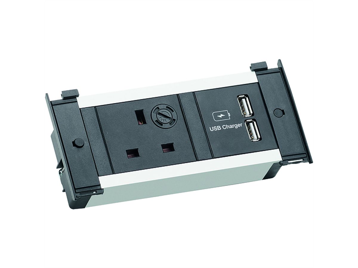 BACHMANN KAPSA XS 1xUK USB Charger, Strom 0,2m GST18 United Kingdom
