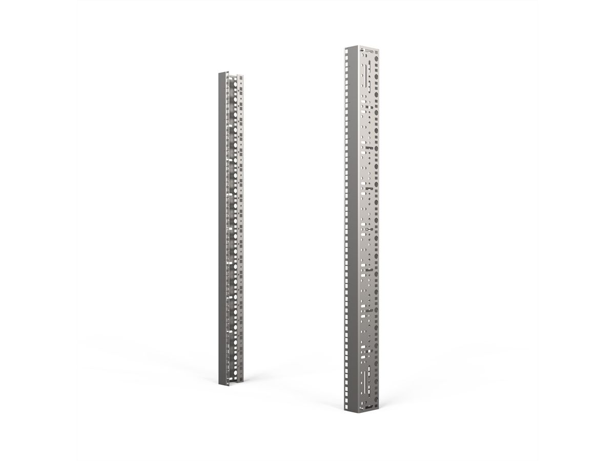 SCHROFF 19"-Winkelprofil mit Universal-Lochung (EIA), AlZn - WINKELPROFIL 19"20HE ALZ(2X)