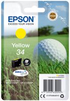 Epson Golf ball Singlepack Yellow 34 DURABrite Ultra Ink