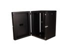 ROLINE 19-Zoll Wandgehäuse Pro 16 HE, 600x600 BxT zweiteilig schwenkbar schwarz