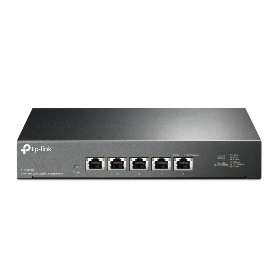 TP-Link TL-SX105 Netzwerk-Switch Unmanaged 10G Ethernet (100/1000/10000) Schwarz