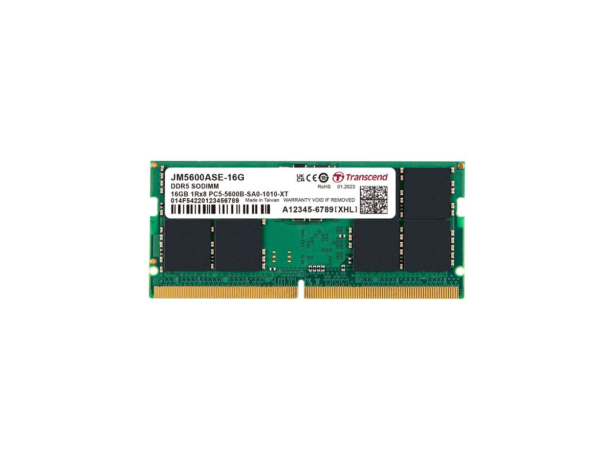 Transcend JetRam JM5600ASE-16G Speichermodul 16 GB 1 x 16 GB DDR5 5600 MHz