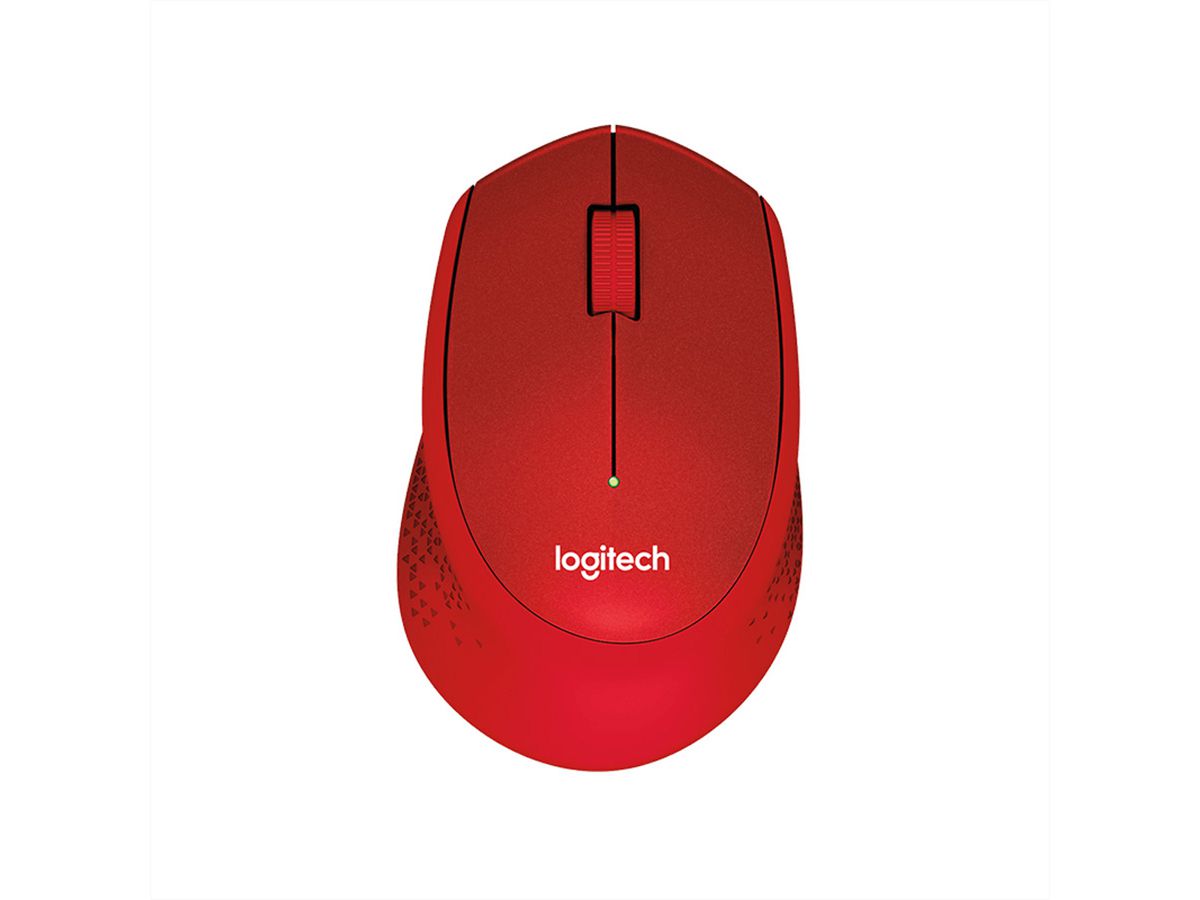 LOGITECH M330 Silent Plus Maus, rot