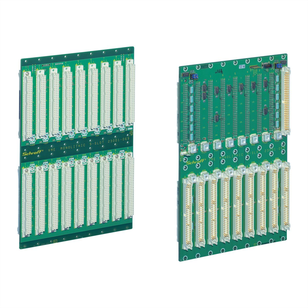 SCHROFF BUSPLATINE 7SLOT MONO EDC
