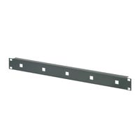 SCHROFF 19"-Frontplatte für Kabelösen - 19"FPL.1HE F.KAB.OES.RAL7021