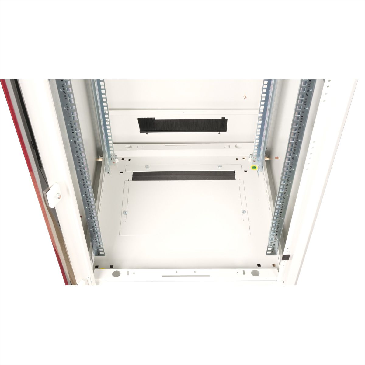 ROLINE 19-Zoll Netzwerkschrank Pro 32 HE, 600x600 BxT Glastür grau