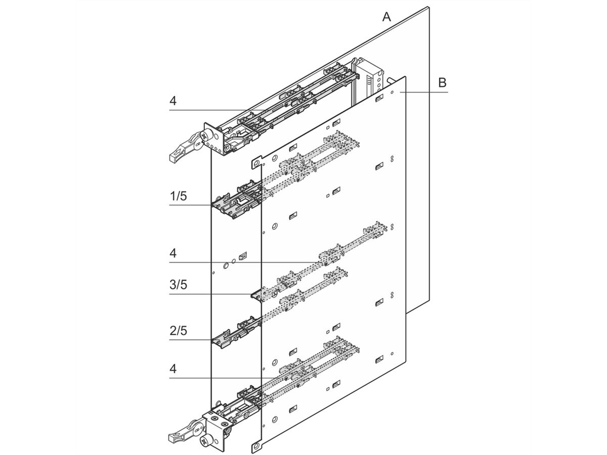 SCHROFF Strebe (Strut) - AMC STREBE MITTE LAY B 10STK