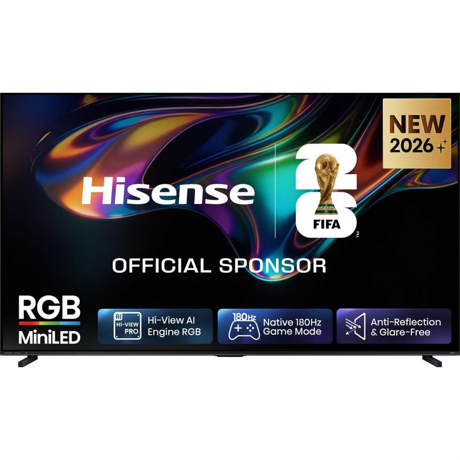 Hisense TV 100UR8DS 100", RGB Mini LED 4K, 180Hz, 3800 Nits