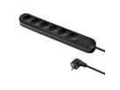 BACHMANN SMART Steckdosenleiste 6x Schutzkontakt, schwarz, 1,5 m