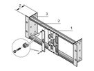 SCHROFF 19"-Modulträger ohne Zugentlastung - 19" MODULTRAEGER 3HE 40T