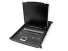 ATEN CL1308N KVM-Switch, 48cm TFT, VGA, PS/2-USB, 8 Port, UK-Layout