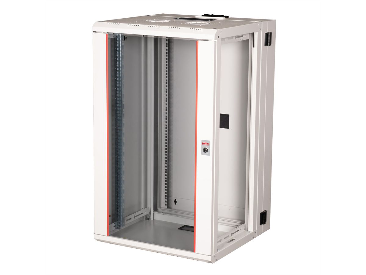 ROLINE 19-Zoll Wandgehäuse Pro 20 HE, 600x600 BxT zweiteilig schwenkbar grau