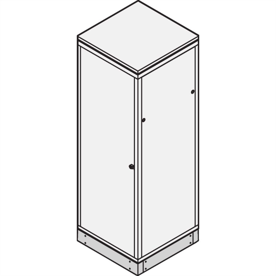SCHROFF Sockel geschlossen - SOCKEL STAT.600B600T RAL7021