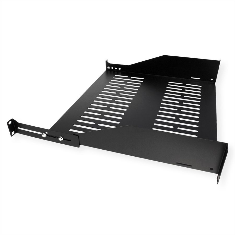 VALUE 19-Zoll-Geräteträger, 485 x 400mm, 2HE, max. 25kg, schwarz