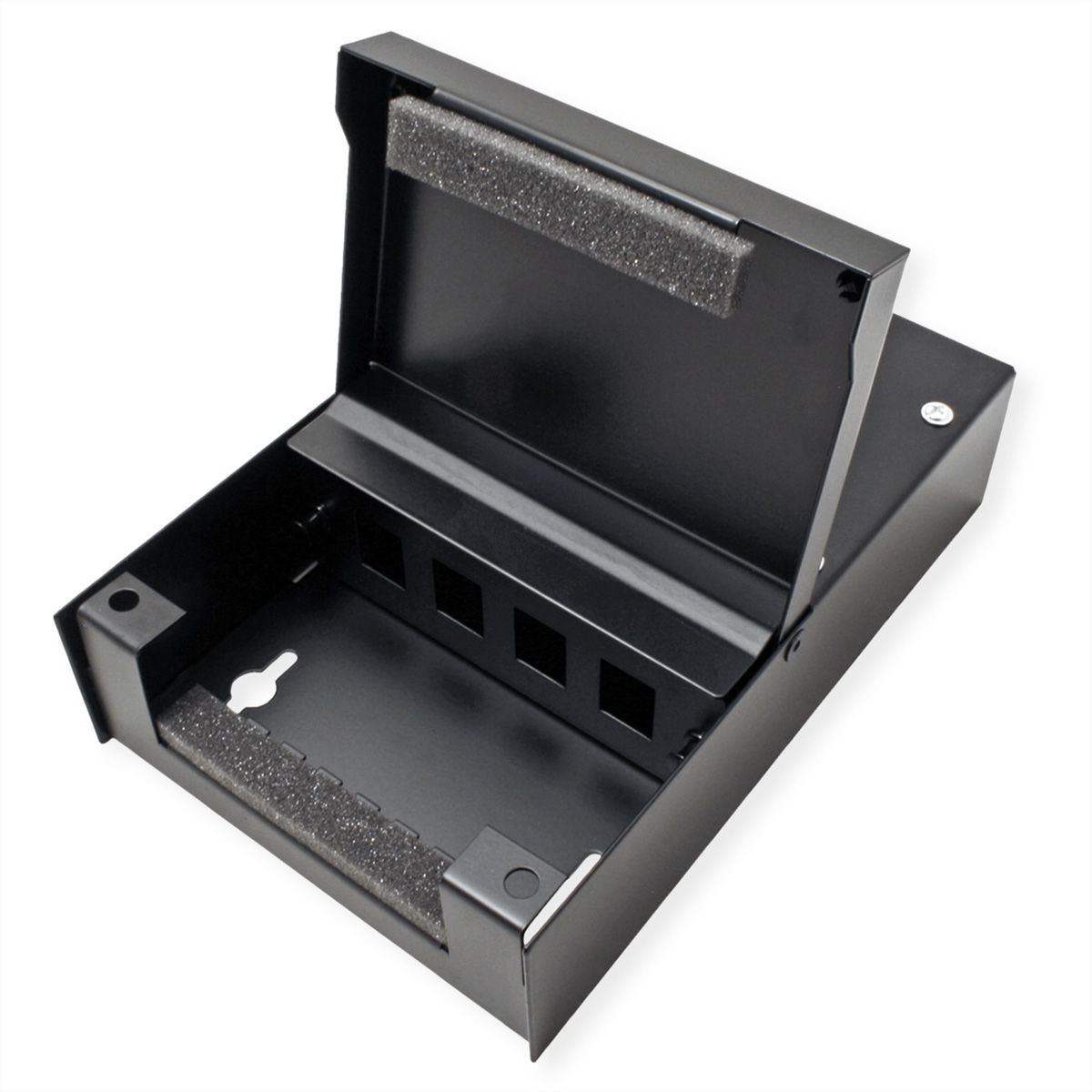 VALUE Wandgehäuse für 4x Keystones, schwarz