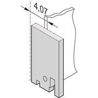 SCHROFF Frontplatte ohne Ausbrüche - TEILFRONTPLATTE 3HE 4TE
