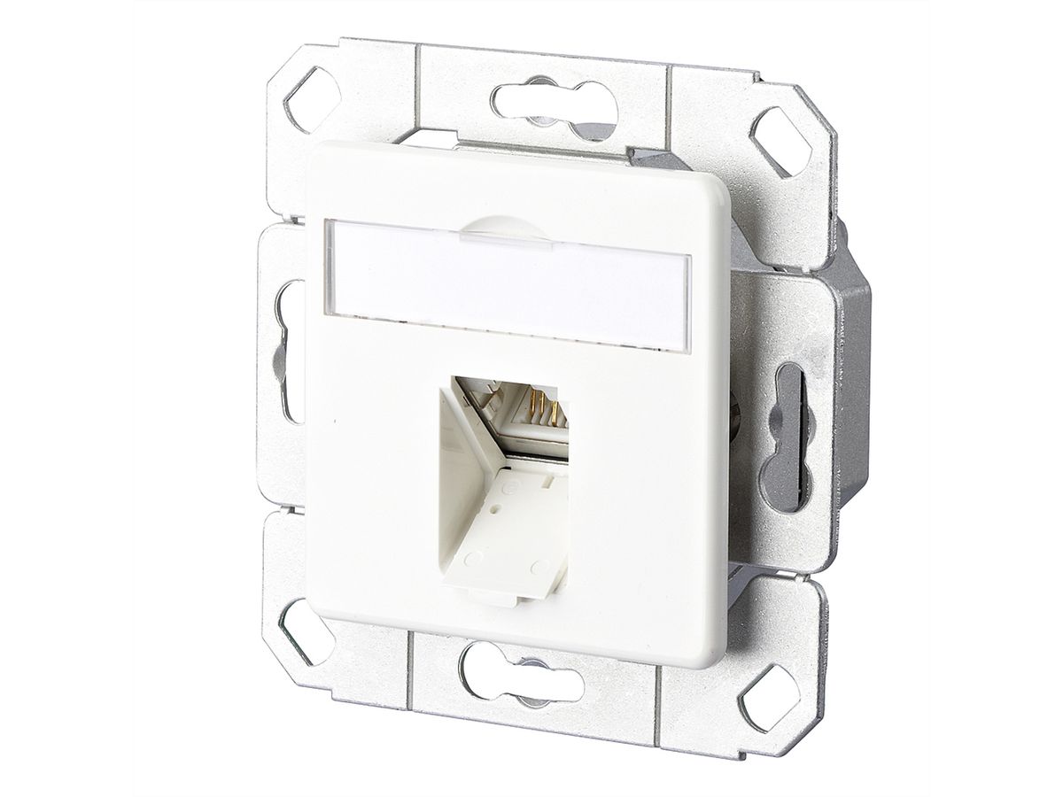 METZ CONNECT E-DAT C6A 1 Port UPk, reinweiß