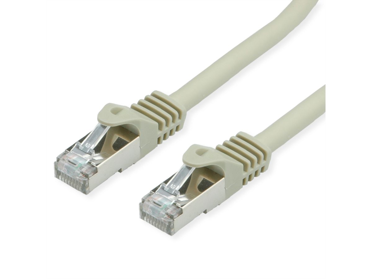 VALUE S/FTP-Kabel Kat.7, mit RJ-45 Steckern (500 MHz / Class EA), grau, 0,5 m