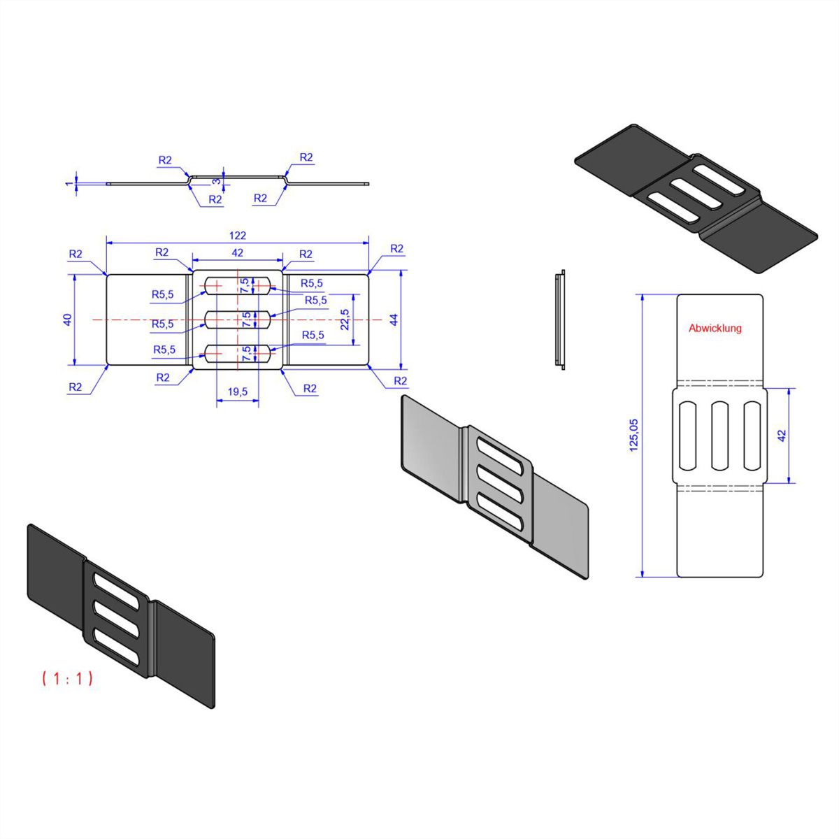 BACHMANN Verbindungswinkel PDU Basic, VM profil
