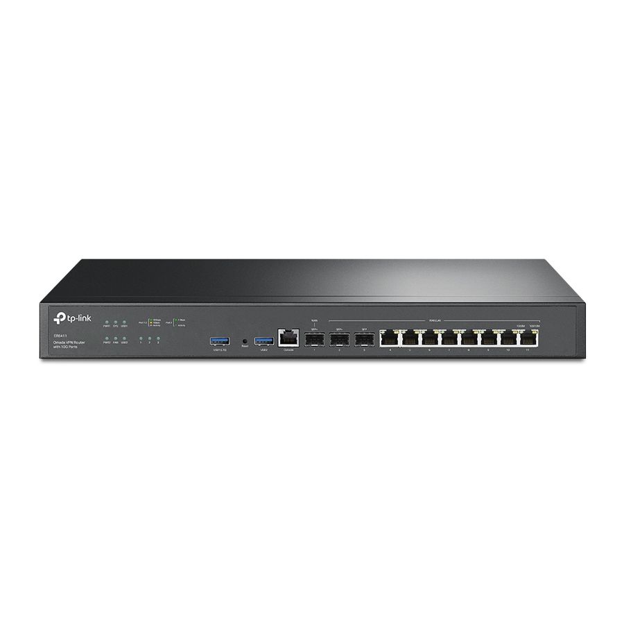 TP-Link ER8411 Kabelrouter Gigabit Ethernet Schwarz