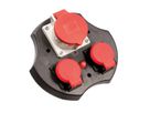 BACHMANN Std.-Einsatz 2xCEE7/3-1xCEE f., für Kabeltrommel 399.180Thermoschutz