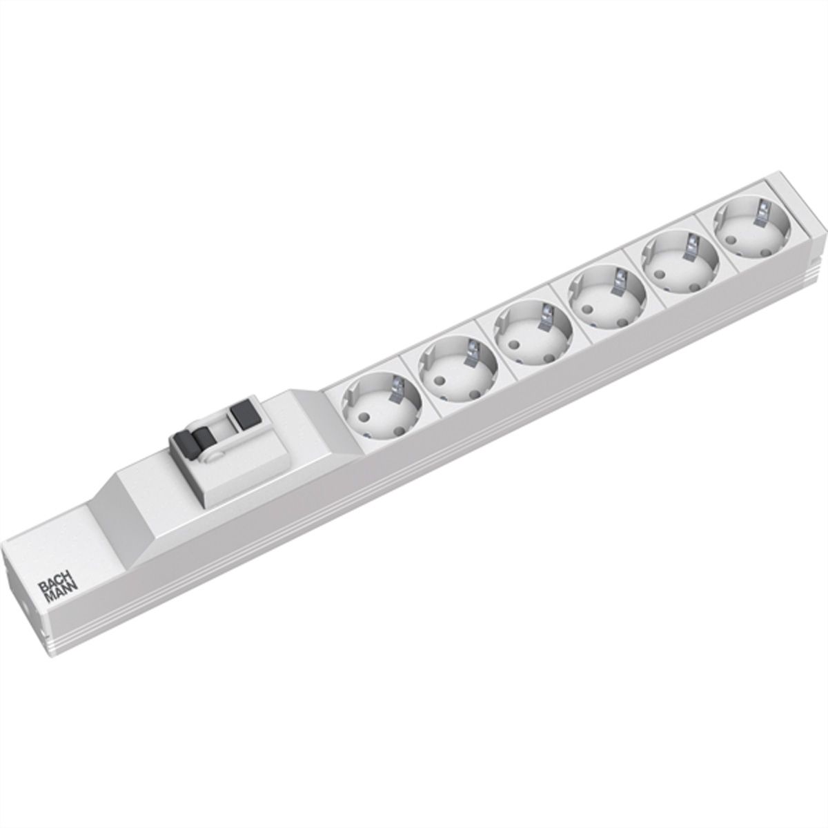 BACHMANN 19" 1HE 6xCEE7/3 1xFI Strom 2,0m CEE7/7
