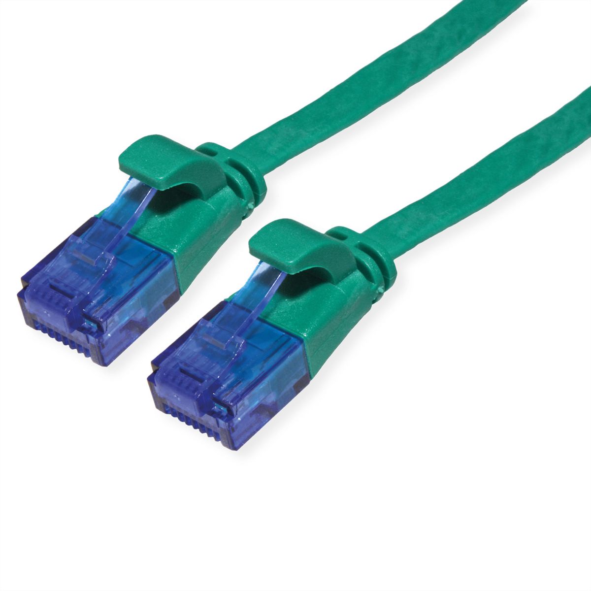 VALUE Patchkabel Cat.6A (Class EA) UTP, extra-flach, grün, 0,5 m