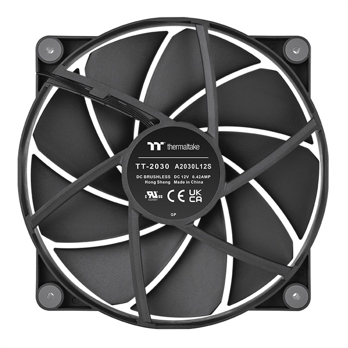 Thermaltake CT200 PWM 200mm Gehäuselüfter, schwarz