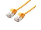 ROLINE U/FTP DataCenter Patchkabel Kat.6A (Class EA), LSOH, slim, gelb, 2 m